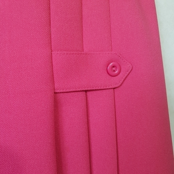 Vintage D'Allaird's Pleated Pink Midi Skirt - Picture 2 of 9